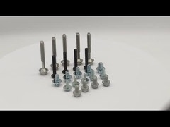 DIN 931 درجه 8.8 زینک پوشش داده شده فولاد کربن هیکس سر بولت برای کاربردهای صنعت شیمیایی