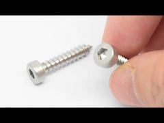 از فولاد ضد زنگ استوک هکساگون دکمه سر پیچ فیلیپس سر مسطح تقسیم پیچ