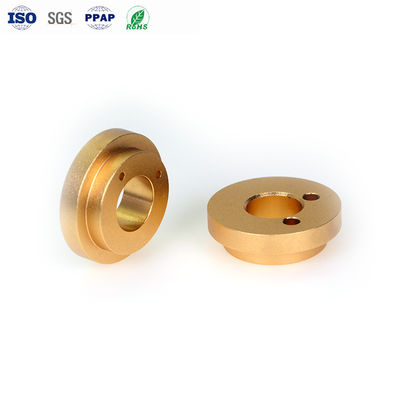 قیمت خوب قطعات آلومینیومی دقیق CNC طلا آنودیزه شده ± 0.01mm تحمل آنلاین