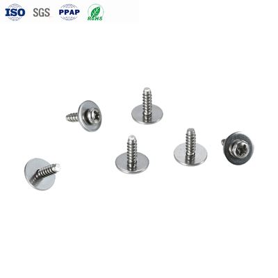 Bon prix Vis à tôle à tête cylindrique bombée cruciforme en acier inoxydable avec revêtement galvanisé, grandes rondelles plates et échantillon personnalisé inclus en ligne