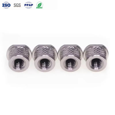 M2 M3 M4 M5 M6 M8 4#-40 6#-32 8#-32 10#24 10#-32 1/4-20unc Cone Knurled Stainless Steel Insert Nut CNC Turning Parts