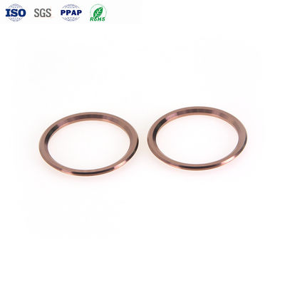 Harga yang bagus PVD Rose Gold CNC Stainless Steel Camera Ring ± 0,01mm Toleransi on line