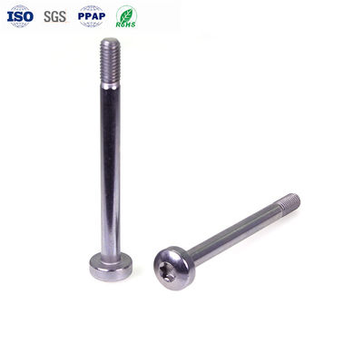 Stainless Steel Long Screw  With Plum Blossom Groove Pan Head Half Thread