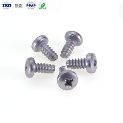ST3*6 Flat Cutting Thread Tail Self Tapping Screw Carbon Steel Heat Treatment Hardened Cross Pan Head