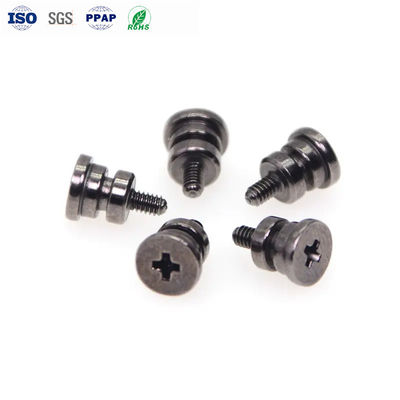 Custom Limit Screw Carbon Steel Screw Black Nickel Cross Groove M4 Shoulder Screw