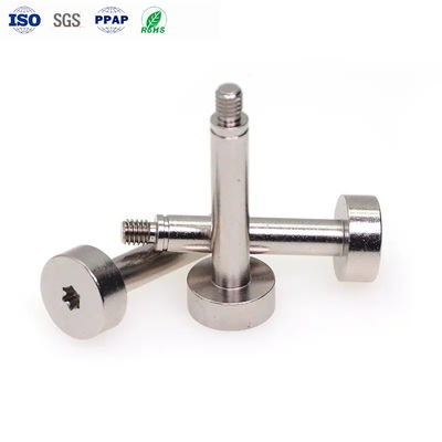 Custom Automobile Fasteners Stainless Steel  M4 Shoulder Screw Plum Blossom Groove