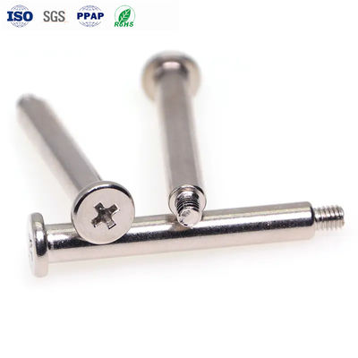 M4 Shoulder Long Bolt Stainless Steel Cross Groove Flat Head Bolt Custom
