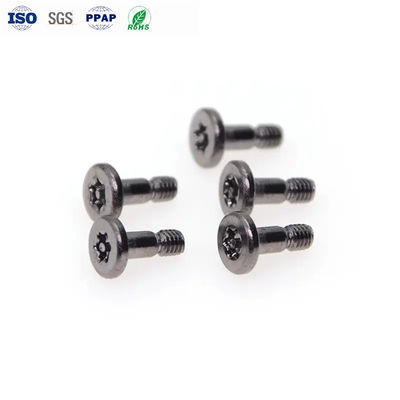 Carbon Steel Anti Theft Screws M1.0-M6 Black Nickel Flat Head