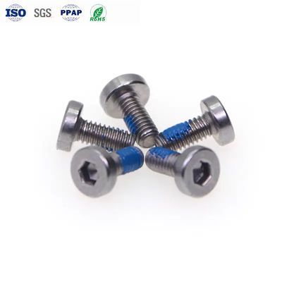 M4 Automobile Fasteners Anti Loosening Stainless Steel Hex Bolt Short Cylindrical Head Adhesive