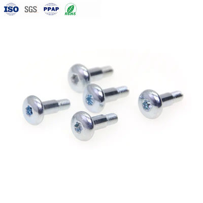Bon prix Vis à épaulement en acier au carbone M4x15mm, tête cylindrique, zingué bleu en ligne