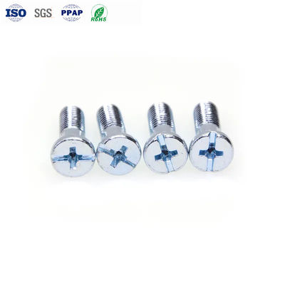 M3 X 12 Knurled Head Thumb Screw Non Slip Limit Screws Cross Slotted Flat Head Pin