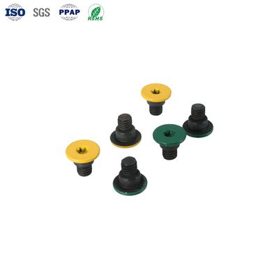 Galvanized Carbon Steel Internal Hexalobular Socket Flat Head Step Screws with Customized Coating