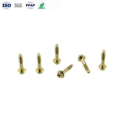 Custom M4 Carbon Steel Yellow Zinc Phillips Hexagon Flange Head Dog Tail Screws with OEM ODM Service