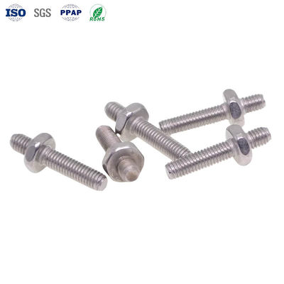 Precision Custom 10b21 Carbon Steel Screws Blue-White Zinc Plated IATF 16949 for Common Bolt Connection GOST Standard