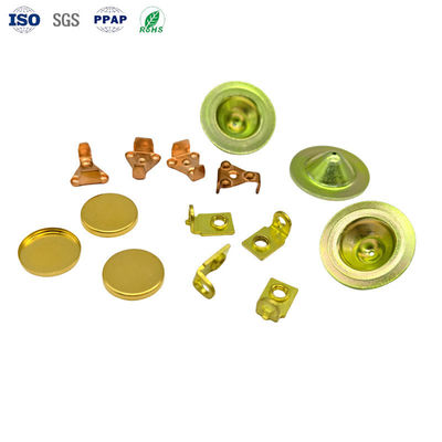 Multi-Process Bending-Drawing Stamping Parts in Yellow Zinc Plating for Precision Customization and Tolerances of 0.02mm
