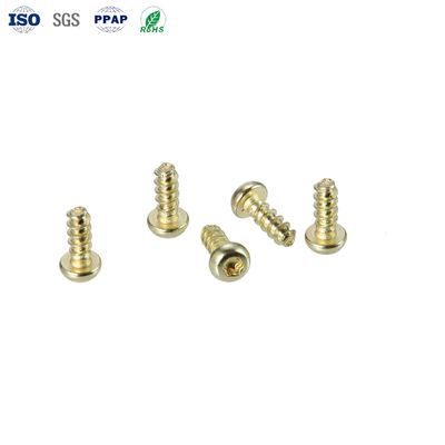 RoHS Compliant Yellow Zinc-Plated Black Coated Pan Head Self-Tapping Screws for High Performance Applications