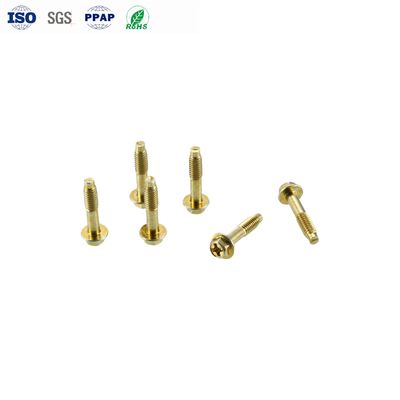 Buen precio M4 Acero al carbono amarillo Zinc Phillips Hexágono de cabeza de brida de cuerda de perro tornillos con tolerancia ± 0,01 mm en línea